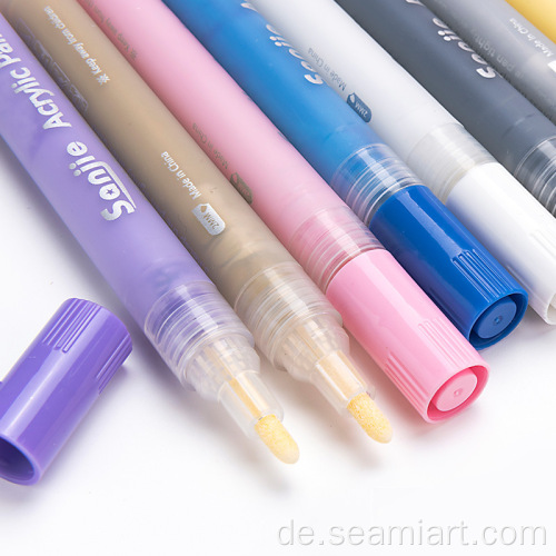2mm Wasser auf Wasserbasis dauerhafter Farb-Acyrlic Lack Marker Stift